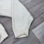 Vintage 1980’s‎ cream & gray balloon sleeve sweater silk and angora Size M Photo 6