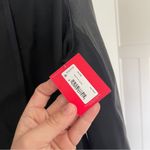 Spanx NWT DRAPE FRONT JACKET black faux leather open front snap Photo 5