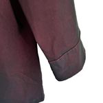 Lane Bryant Venezia Jeans Stretch Button Down Top Shirt Womens Plus Size 14/16 Burgundy Photo 2