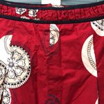 Talbots petites RED WHITE AND BLUE Floral Fit And Flare Skirt 14 Photo 1