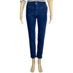 Anthropologie MAEVE x Junie High Rise Slim Leg Jeans, Denim Blue, 25” Photo 6