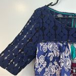 Anthropologie NWT Akemi + Kin  Maite Motif Lace & Floral Tunic/Blouse Size Large Photo 5