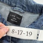 Love Tree Jacket Womens Large Blue Denim Trucker Faded Button Up Jean Photo 2