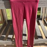 Lou & grey  Cozy Flipside Leggings Extra Soft Inside Maroon Size XS NEW Mid Rise Photo 0
