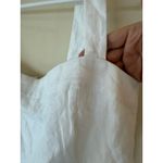 NWT Quince Sleeveless Smocked Back Square Neck Crop Tank Top White Women Medium Photo 7