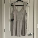 Eddie Bauer  Lifestyle Knit Romper - Size L - Chalk Gray - NWT‎ Photo 1