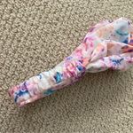 American Eagle  Floral Hair Band Criss Cross Elastic Tie Dye Accessory NWOT Photo 1
