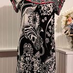 Robbie Bee SIGNATURE White/Red/Black Shift Boho Peasant Dress shift boho peasant Photo 0