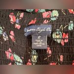 American Eagle Outfiters Black Pink/Blue Floral Dress Size 2 Spaghetti Straps Photo 4