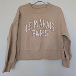 Abercrombie & Fitch Tan Graphic Sweatshirt Sz M Photo 0