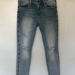 Driftwood Jackie Rainbow Side Stripe Skinny Jean Light Denim 26 Photo 0