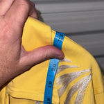 Casual Living Jacket white embroidered Yellow Floral Women's XL Photo 6