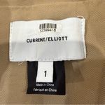 Current/Elliott  The Highball Blazer Jacket Women’s 1 US Size 2-4 Tan/Gold Accent Photo 8