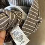 Sundance  grey striped linen blend pants Photo 8