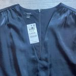 Alfani (NWT) Satin Long Sleeves V-neck Dress Size L Photo 2