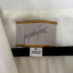 Jacqueline Ferrar Vintage  Womens Blazer White Multi-Color Size 14 Viscose Blend Photo 5
