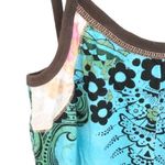 new skinny minnie 𑁍 Mixed Floral Print Mini Sun Dress 𑁍 Blue + Black 𑁍 Large Photo 1