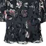 Nine West Vintage Y2K Babydoll Top Velvet Burnout Floral Fairy Grunge Size S Photo 3