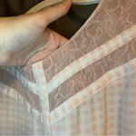 Candie's  Barbiecore Pink and White Gingham Plaid Lace Sleeveless Blouse Photo 3