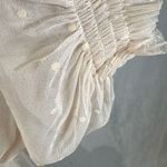 H&M  blush long sleeve open tie back layered tulle lace dress size XS Photo 4