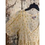 Urban Outfitters Yellow Floral Ceceilia Babydoll Chiffon Dress medium Photo 6