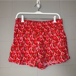 NWT Colsie Christmas Novelty Printed Boxer Pajama Shorts Women’s Size Medium Red Photo 1