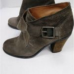 Lucky Brand  Mickie Grey Suede Heeled Buckle Booties Photo 7