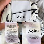 Acler Jasper Mini Dress Monochrome Swirl Black White US 10 NWT Photo 7