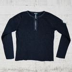 Ralph Lauren 90s Vintage Black MCMLXVII Racing Team Half Zip Sweater Size XL Photo 8