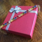 Ladies 18kt gold plated colorful 6mm faceted cubic zirconia tennis bracelet Photo 0