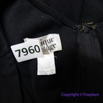 Unique Vintage  black fit and flare dress short sleeves with‎ tie bow, size 2XL Photo 13