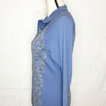 Columbia Womens Full Zip Heathered Blue Long Sleeve Jacket Sz S Pockets Photo 4