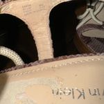 Calvin Klein Beige Wooden Block Wegdes Snake Print Heels Womens 9 Photo 4