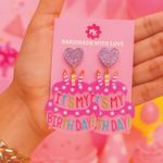 It’s My Birthday Cake Earrings 🎂💗 Girly Celebration Aesthetic Jewelry Photo 0