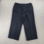 Talbots  Womens Pants 12 Black‎ Wide Leg Cropped Career Business Office Dress Photo 1