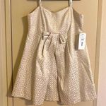 David's Bridal David’s Bridal Strapless Gold  Bow Mini Dress Photo 0