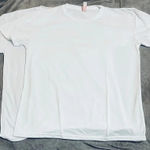 NWOT‎ 2 Size XL Unisex Short Sleeve Polyester Tees Top Causal Sublimation White Photo 0