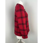Claudie Peirlot Red Black Wool Blend Plaid Coat 4 Photo 1