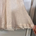 Free People Embellished Blouse Boho Top Distressed Oversized Cream Flowy S Layer Photo 2