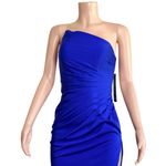 Jovani  Asymmetric Strapless Neck Gown 26166, Royal Blue, 4 (US) Photo 11
