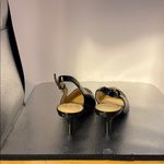 Liz Claiborne  Black Patent Slingback Heels Photo 2