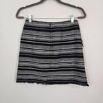 Loft  Black and White Tweed Pencil Skirt Size 00 Tweed Mini Skirt Photo 2