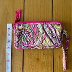 Vera Bradley Zip Wristlet Wallet Clutch Very Berry Paisley Pink Green Purple Photo 0