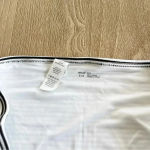 Aerie Printed Swim Bikini Bottom in True Black White Stripe Size Medium NWOT Photo 3