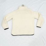 NWT Thread & Supply Cream Black Piping Quarter Zip Sherpa Pullover Sweatshirt Size M Photo 6