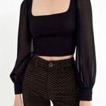 Urban Outfitters Lena Sheer Sleeve Blouse size XS Photo 0