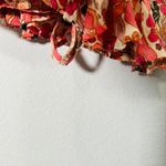 Free People NEW Ellie PInk Floral Print Mini Skort Smocked Medium Oversized Boho Photo 7