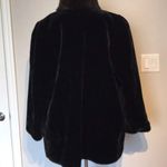 Vintage Faux Fur Puff Evening Formal fuzzy teddy warm whimsygoth prom shearling Black Size L Photo 3