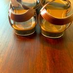 Arizona Jeans  Co. Tan Brown Women's 9.5 Strappy Ankle Strap Flat Sandals Photo 2