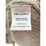 New Cellabie Womens Brown Sleeveless V Neck Knit Hollow Vest Sweater Size XL Tan Photo 5